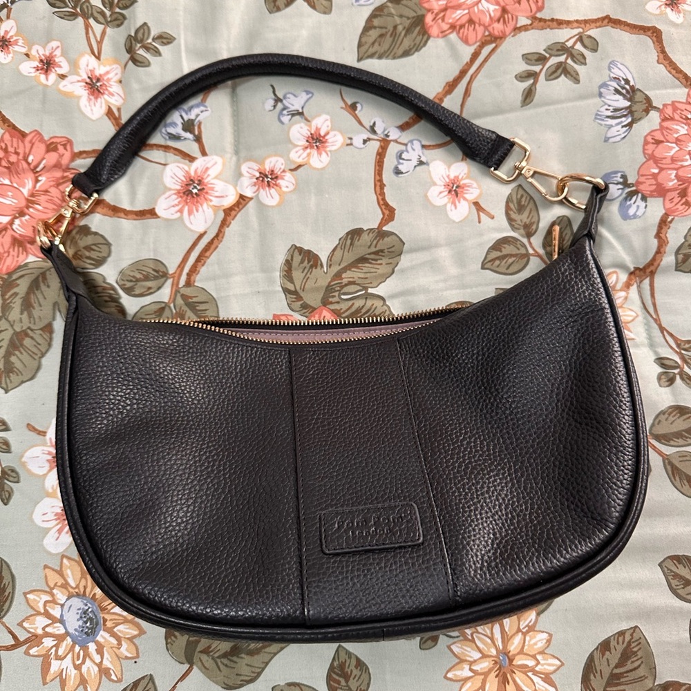 Pom Pom London Sutton Black Shoulder/Crossbody Bag + 3 straps + Dust Bag - PPL